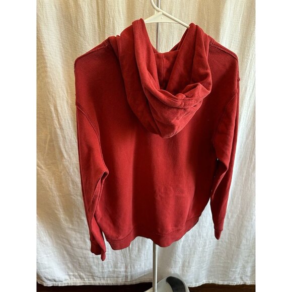 Vintage‎ Abercrombie Fitch Hoodie Sz Small Pullover Red Sweatshirt - Picture 6 of 7
